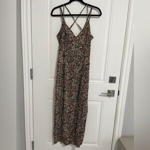 NWT - Zara Women’s Micro Floral Print Strappy Midi Dress - Size L